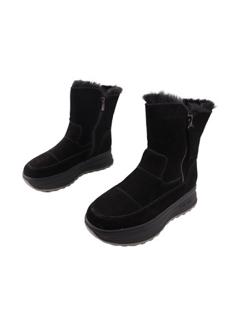 ботинки женские черные натуральная замша Lifexpert