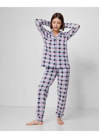 Рожева жіноча піжама на ґудзиках Nicoletta