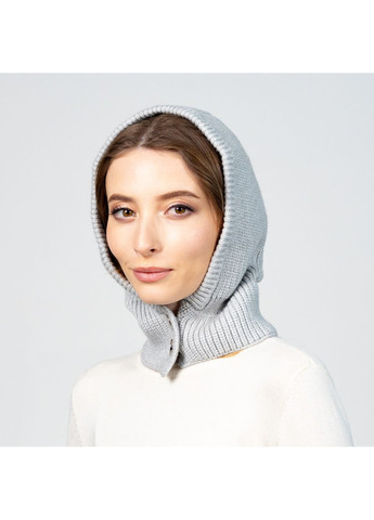 Капор жіночий віскоза з вовною сірий ПАВЛИНА LuckyLOOK 594-067 (322791642)