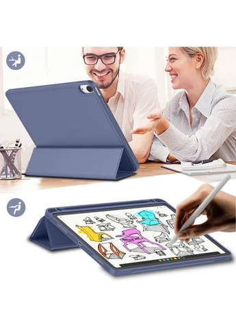 Чохол Tri Fold Soft TPU з кріпленням Apple Pencil для Apple iPad Air 11" M4 2026 Purple (715233) BeCover (398634347)