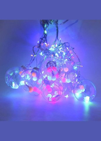 Светодиодная гирлянда YLX-027 Balls Цветной свет 2.5 м новогодние шары на окно 2шт Lesko (349730479)