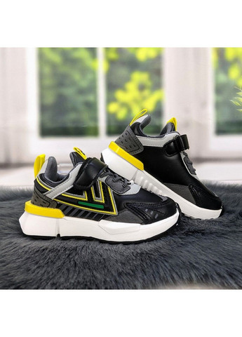 Чорні Осінні кросівки дитячі для хлопчика демісезонні Kimboo