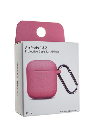 Чехлы для - "№ 12 Нежно-розовый", с карабином, силиконовые Foxconn AirPods (338833778)