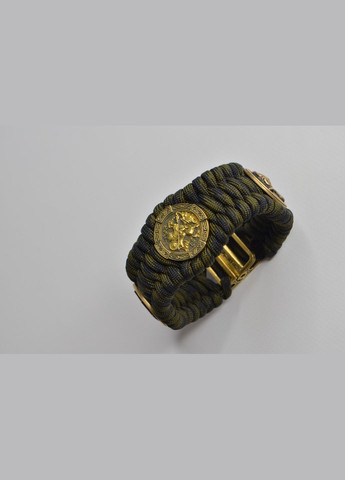 Браслет з Молитвою, гербом ЗСУ, Георгієм Побєдоносцем та Молотом Тора з латуні та бронзи + брелок у подарунок No Brand (341738800)