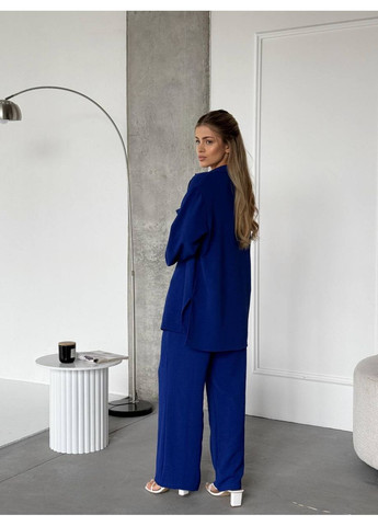 Костюм в свободном стиле рубашка и брюки американская креп жатка Україна (351486555)