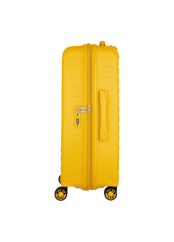 Валіза, Aero, поліпропілен, середня, 63/78 л, TSA, 4 колеса, EXP, бурштиново-жовтий 2E (370614824)