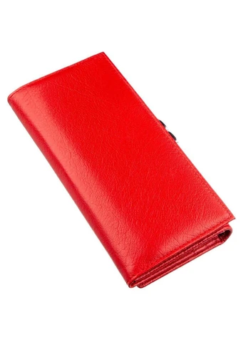 Женский кошелек с монеткой на защелке 18957 Красный st leather (341252384)