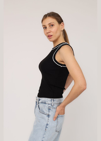 Майка з широкими бретелями жіноча колір чорний ЦБ-00275299 Karol — 329728303