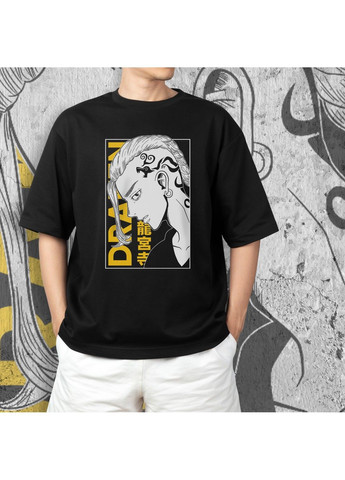 Чорна футболка з принтом токійські месники - рюгуджи кен (дракен) 4 No Brand