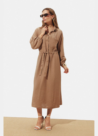 Бежева повсякденний сукня ST-Seventeen однотонна