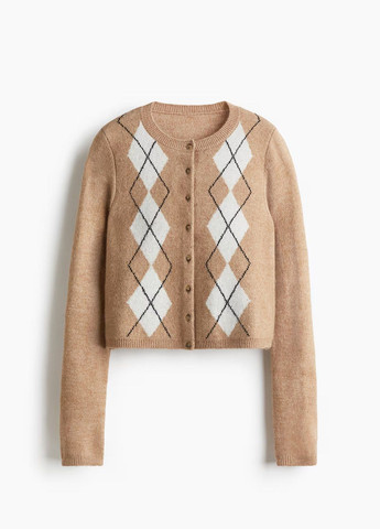 Темно-бежевый демисезонный кардиган H&M
