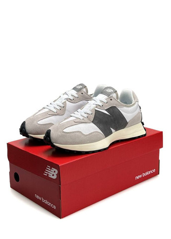 Цветные демисезонные кроссовки мужские new balance grey white No Brand 327