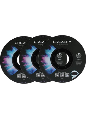 Пластик для 3D принтера PETG 3x1 кг1.75 мм White (3301030034x3) Creality (361854385)