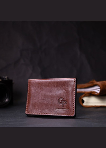 Шкіряна невелика візитниця 11632 Коричневий Grande Pelle (298567295)