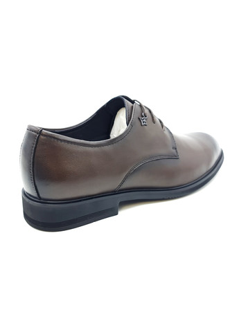 Черные чоловічі туфлі коричневі шкіряні ya-11-13 27,5 см (р) Yalasou