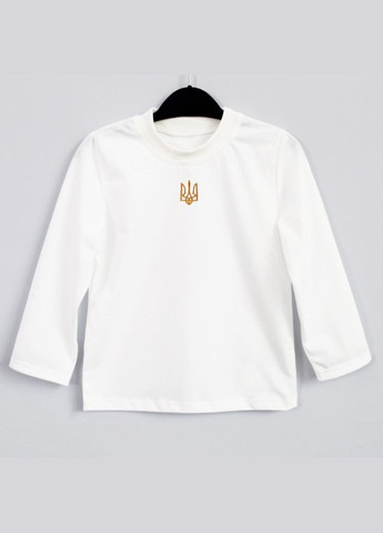 Дитячий патріотичний лонгслів з тризубом кулір дівчинці Ladan (301026345)