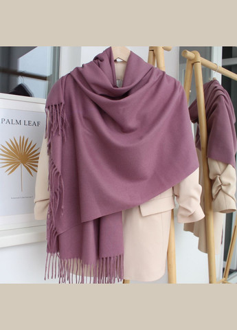 Кашеміровий однотонний шарф "Жасмін" Сливовий 104012 Cashmere (322502069)