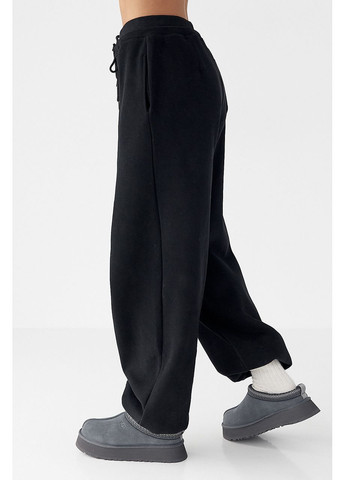 Спортивные штаны палаццо с накладным карманом Lurex (370395932)