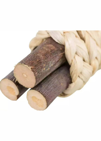 Іграшка для гризунів Дерев'яні палички із соломою 15*3 см 4057589618245 Trixie (277232759)