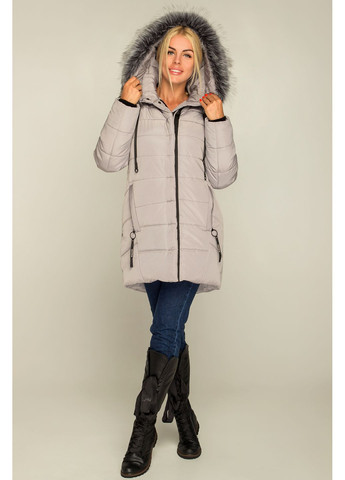 Сіра зимня зимова куртка simona сірий MioRichi