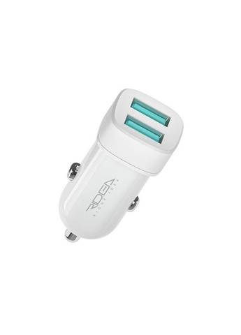 Автомобільний Зарядний Пристрій RCC-21312 Grand Lightning 2USB 2.4 A Колір Бiлий Ridea (340935422)