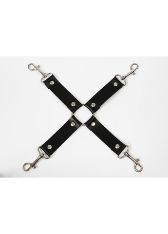 Хрестовина - 4 Way Connector, натуральна шкіра, чорна Feral Feelings (345708670)