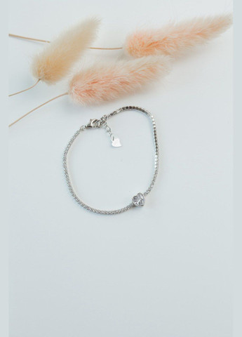 Браслет срібний із цирконієм БР0117, розмір No Brand (317577914)