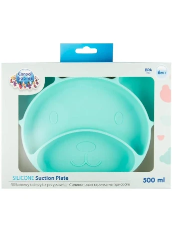 Тарілка силіконова Ведмедик Turquoise (51/401_tur) Canpol Babies (323049548)