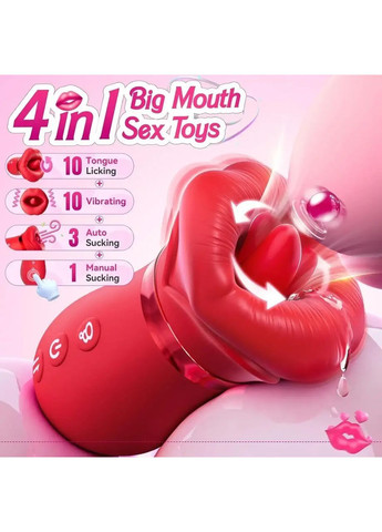 Смарт вібратор жіночий для пар вібро яйце + Вібратор язик вакуумний стимулятор з лизанням та сосанням клітора No Brand (370639541)