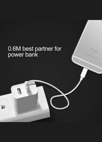 Дата кабель (IP0026WH) CHOETECH usb 2.0 am to lightning 1.2m 2.1a mfi white (287338621)