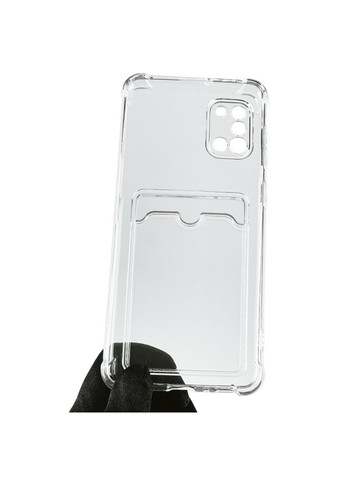 Чохол для Galaxy A31 SM-A315F з бронь кутами з кишенею для візиток карток k-pop на самсунг а31 прозорий Samsung (366018861)