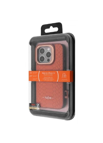 Чехол Snake Pattern with Magnetic Ring iPhone 16 Kajsa (386604202)