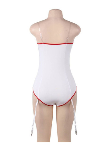 Сексуальний костюм медсестри Star Night з відкритими плечима, білий No Brand (303897991)