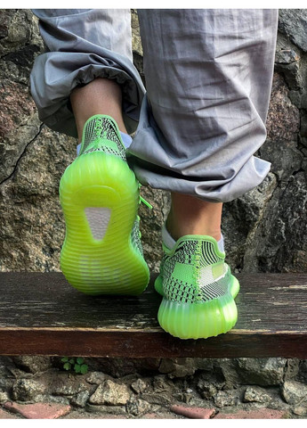 КРОССОВКИ ЖЕНСКИЕ ADIDAS YEEZY BOOST 350 V2 YEEZREEL АДИДАС ИЗИ БУСТ No Brand зелёные демисезоны (369389312)