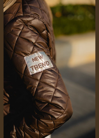 Черная женская куртка цвет коричневый р.42/44 408646 New Trend