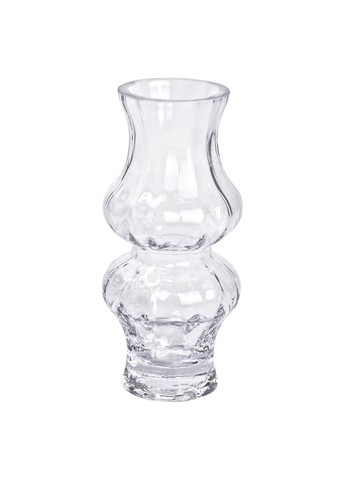 Стеклянная ваза для цветов прозрачная 20.5 см декоративная для дома и интерьера. Flower Season (353502021)