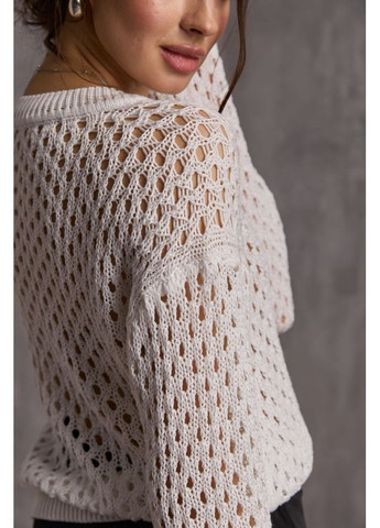 Молочний джемпер сітка 2750 кораловий Triko Bakh