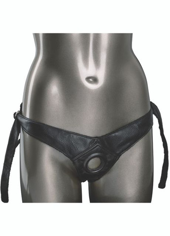 Трусики для страпона Universal Love Rider Platinum Harness, кожзам, черные California Exotic (331169209)