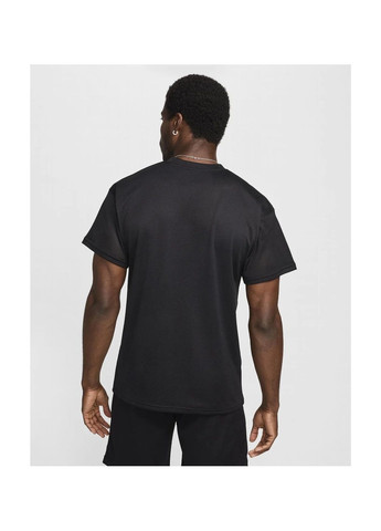 Чорна футболка чоловіча t-shirt dri-fit sportswear max90 black Nike