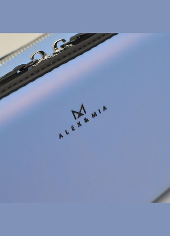 Блакитна жіноча маленька сумка крос боді через плече на два відділення Alex&Mia (338182415)