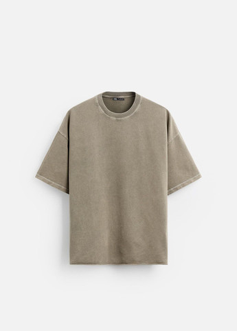 Хаки (оливковая) футболка Zara