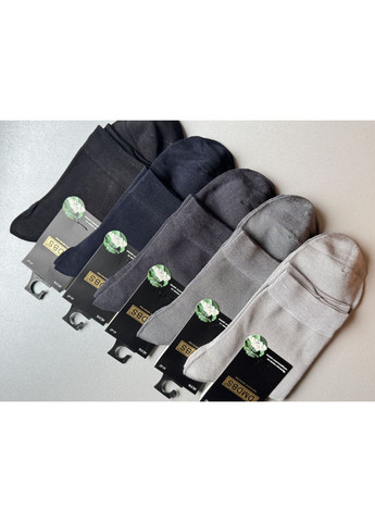 Комбіновані 5 пар шовкові класичні демисезонні шкарпетки, дуже приємні до тіла DMDBS однотонні (348782518)