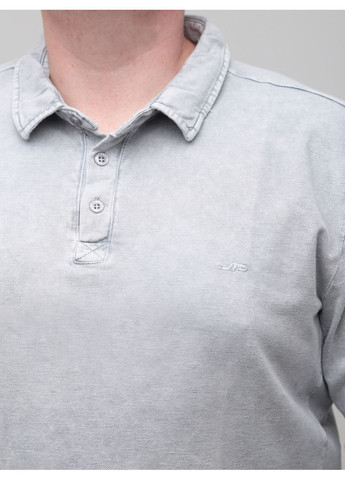 Светло-серая футболка-поло мужское светло-серое тонкое для мужчин Jean Piere варенка