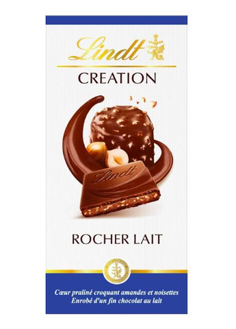 Шоколадка 😍 rocher lait 150 гр. Швейцарія Lindt (346049965)