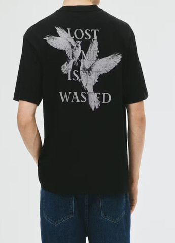 Черная футболка H&M