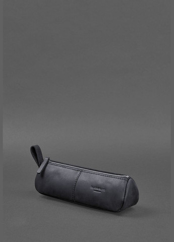 Кожаный пенал-несессер (футляр для очков) 4.0 Темно-синий Crazy Horse (A-027916) BlankNote (341307520)