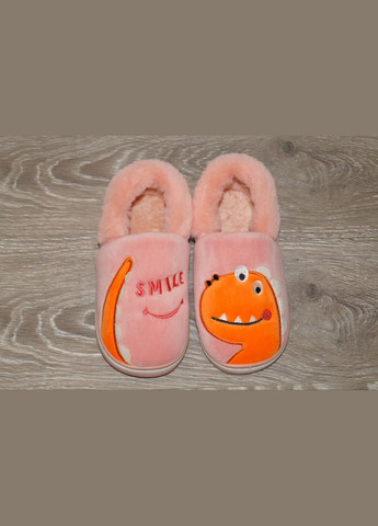 Тапочки для дівчинки рожеві з динозавриком No Brand kh-shoes (289869331)