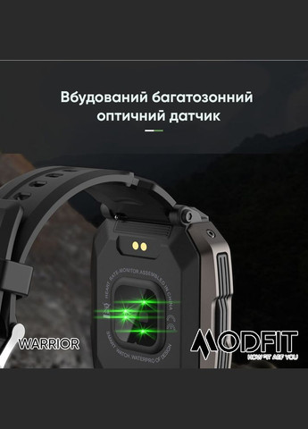 Часы Warrior All Black электронные классические, спортивный Modfit (341675517)