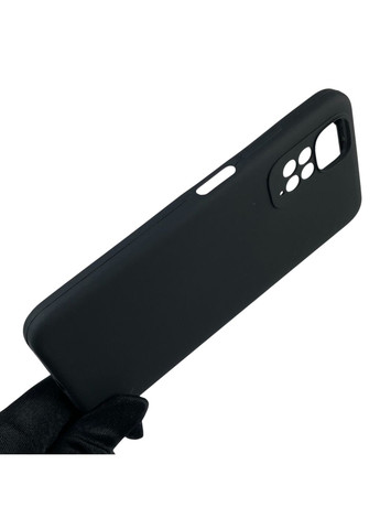 Чехол для Redmi Note 11S силиконовый с микрофиброй нескользящий на сяоми редми нот 11с черный Xiaomi (366390599)