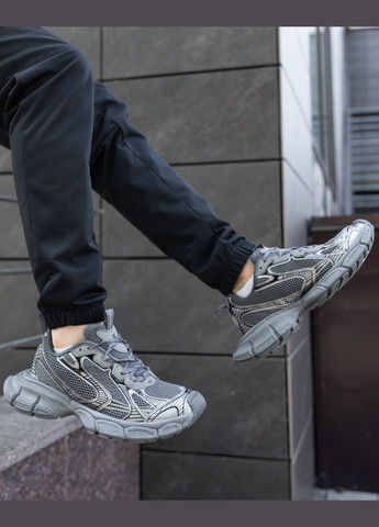 Сірі всесезонні кросівки Vakko Balenciaga 3XL Grey Silver